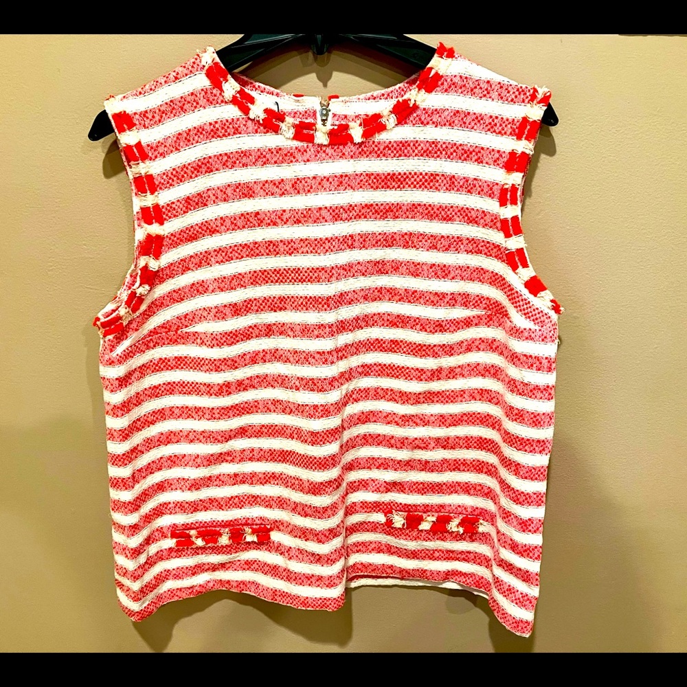 NWT Women’s Top Medium tweed striped